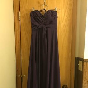 Plum colored bridesmaid dress